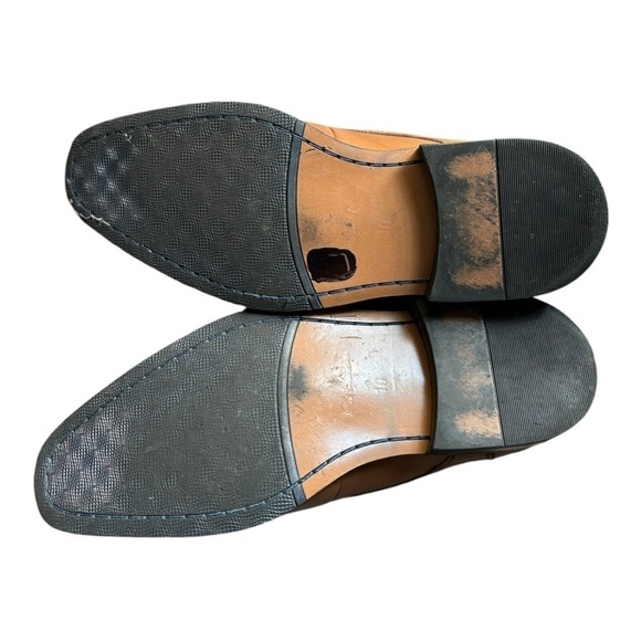 La Milano Chestnut Brown Leather Monk Strap Loafers Size 10 Men\'s Shoes main image 10
